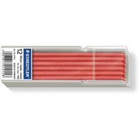 STAEDTLER Lumocolor Mine non-permanent omnichrom, rot Länge: 70 mm, für Trockenmarker Lumocolor non-permanent - 12 Stück (218-2)
