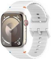 4Wrist Silikoninis dirželis Apple Watch 42/44/45/49 mm - Baltas