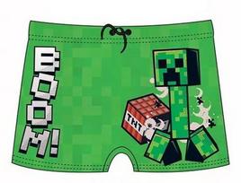 Maudymosi glaudės berniukams Minecraft, žalia, 134 cm