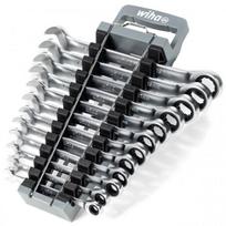 Wiha Ring ratchet wrench set, 12 pieces, wrench sizes 8 - 19 mm