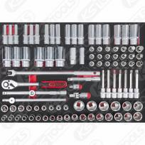 Galvučių kompl.1/2" SCS 95 vnt 1/1 dėkle, KS Tools