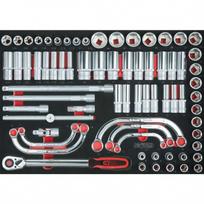 1/2'' galinių raktų komplektas 71pcs insert, KS Tools