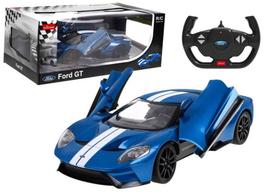 RC automobilis Ford GT 1:14 su atidaromomis durelėmis mėlynas