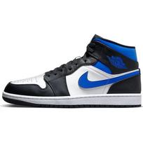 Air Jordan 1 Mid Racer Blue Vyriški kedai Balti Juodi 554724-140 41