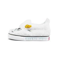 Vans Slip-On V Mažyliams Yeti Kūdikio Sportbačiai Balti Juodi Tikrai Balti VN0A5KXO8CG 23.5