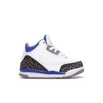 Air Jordan 3 Retro TD Racer Blue Kūdikio Kedai Balti Juodi Cementiniai Pilki 832033-145 26