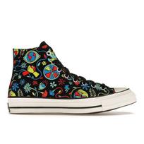 Converse Chuck 70 High Peace & Unity Unisex Kedai Daugiaspalviai Juodi Poppy-Glow 172259C 37