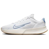 NikeCourt Vapor Lite 2 HC Balti Šviesiai Mėlyni Moteriški Sportbačiai Sail Gum-Light-Brown DV2019-105 40