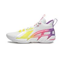 Li Ning Fan Wu 4 Military Strategy Basketball Shoes Men Sneakers White Yellow Pink ABFU015-1 41⅔