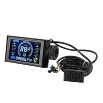 Elektrinio dviračio LCD ekranas 24V 36V 48V S966 Elektrinio paspirtuko spalvotas ekrano skydelis su 2 NFC kortelėmis 22,2 mm vairams