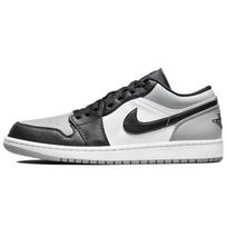 Air Jordan 1 Low Shadow Toe Vyriški sportbačiai Pilki Light-Smoke-Grey Juodi 553558-052 44.5 black