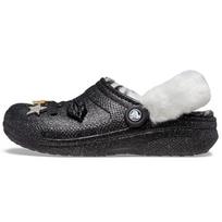 Crocs Classic Lined Clog Disco Blizgučiai Unisex Batai Juodi 208075-0ZS 34-35