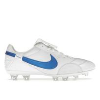 Nike Premier 3 Low FG vyriški sportbačiai, balti, signalinė mėlyna, HM0265-103 42.5