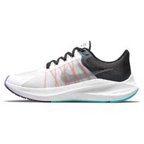 Nike Zoom Winflo 8 Balti Juodi Moteriški Sportbačiai Tamsiai Dūminiai Pilki Metalizuoto Sidabro CW3421-103 37.5