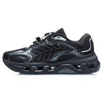 Li Ning Scenery Comfortable Casual Breathable Low-Top Running Shoes Men sneaker Light-Brown AGLR079-2 43