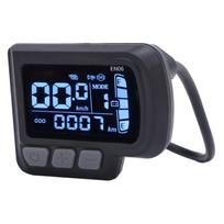 Elektrinio paspirtuko LCD ekranas LCD EN06 su USB 6 kontaktų vandeniui atsparia jungtimi 24–48 V black