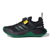 LEGO x adidas Sport J Juodi Žali Vaikų Sportbačiai Pagrindinė Juoda Įranga Geltona FZ5441 28.5