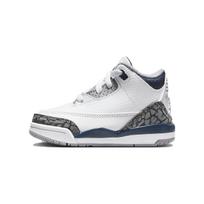 Air Jordan 3 Retro TD Midnight Navy Kūdikio Kedai White Cement-Grey Black DM0968-140 26