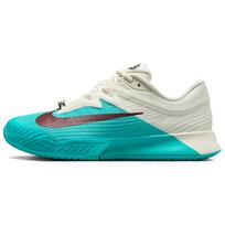 NikeCourt Air Zoom Vapor Pro 3 Premium HC Dulkių kaktuso Tamsiai komandinės raudonos Moteriški sportbačiai Mėlyni Šviesiai dramblio kaulo Metaliniai sidabriniai HJ6641-300 37.5