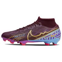 Nike Kylian Mbappé x Zoom Mercurial Superfly 9 Academy FG MG Tamsiai burokėlių spalvos Unisex sportbačiai Violetiniai Universiteto mėlynumo Ryškiai violetiniai DO9345-694 44