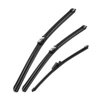 Volkswagen VW Golf Plus 5M1 2005-2009 2006 Automobilio priekinio ir galinio stiklo valytuvų šluotelės Priekinio stiklo Valytuvų šepetėliai 28 +28 +13 Q04-28,R-Q04-28,golf-13 juoda