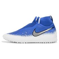 Nike React Phantom Vision Pro DF TF Racer Blue Men Sneakers Chrome White AO3277-410 40.5