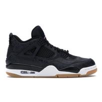 Air Jordan 4 Retro Laser Vyriški sportbačiai Juodi Balti Gumos-Šviesiai Rudi CI1184-001 43