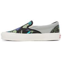 Vans OG Classic Slip-On LX Parrot Hawaiian - Juodi Unisex Kedai Žali VN0A45JK4KX 44.5