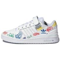 adidas Forum Low Allover Print Unisex sportbačiai, balti, juodi, GW4922 36