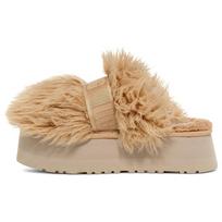 UGG Vienspalvės uždarosios nosies kasdienės kailinės šlepetės Moteriškos šlepetės Avižinių miltų-Baltos 1131974-OATT 38