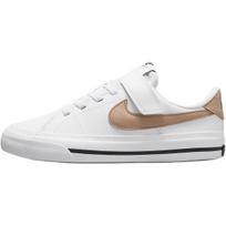 Nike Court Legacy PS Balti Kanapių Vaikų Sportbačiai Juodi DA5381-126 32 white