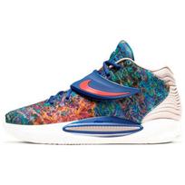 Nike KD 14 EP Psychedelic Unisex sportbačiai Mėlyni Giliai Karališki Mėlyni Šviesiai Koraliniai CZ0170-400 41