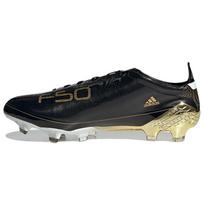 Adidas Adizero F50 Ghosted FG Juodos ir auksinės metalinės vyriškos sportbačiai Core-Black Cloud-White GX0220 42