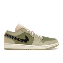Air Jordan 1 Low SE Craft Light Olive Vyriški sportbačiai Žalias Dangus-J-Light-Olive Juodas FD6819-300 42