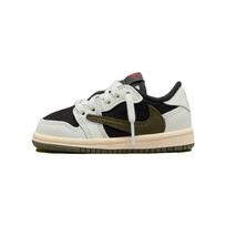 Travis Scott x Air Jordan 1 Retro Low OG SP TD Alyvuogių kūdikių sportbačiai Žali Burės Universiteto raudoni DZ5908-106 26