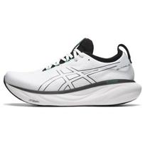 ASICS Gel Nimbus 25 Balti Juodi Žali Vyriški Sportbačiai 1011B547-103 43.5