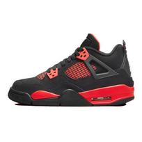 Air Jordan 4 Retro GS Red Thunder Vaikų Sportbačiai Juodi Daugiaspalviai Purpuriniai 408452-016 35.5