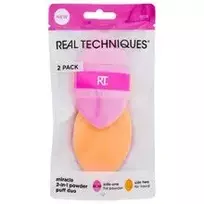 Real Techniques Miracle 2-In-1 Powder Puff Duo - Aplikátor, 2.0ks