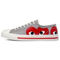 Comme des Garçons PLAY x Converse Jack Purcell Lietaus Raudoni Unisex Sportbačiai Pilki Egreto 171260C 36