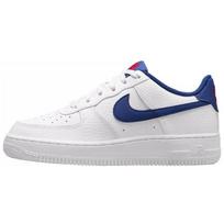 Nike Air Force 1 GS Balti Giliai Karališki Mėlyni Vaikams Sportbačiai Universitetinės Raudonos CT3839-101 37.5