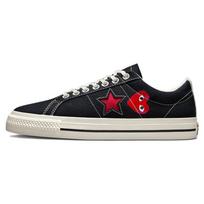 Comme des Garçons Play x Converse One Star Juodi Balti Unisex Kedai Raudoni A01791C 35