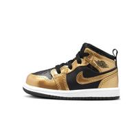 Air Jordan 1 Mid SE TD Metalinis Auksas Juodi Kūdikių Kedukai Balti DR6969-071 26