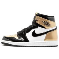 Air Jordan 1 Retro High OG NRG Gold Toe Unisex sportbačiai Juodi Juodi-Metaliniai-Auksiniai-Balti 861428-007 44.5