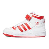 Adidas Forum Mid J Balti Ryškiai Raudoni Vaikams Sportbačiai Debesėlio Baltumo GY8363 35½