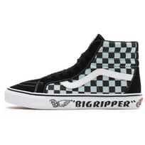 SE Bikes x Vans Sk8-Hi Reissue Big Ripper - juodi, šviesą atspindintys, languoti unisex sportbačiai su plume raštu VN0A4BV8A0E 35