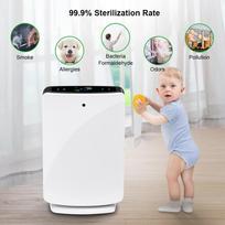 Oro valytuvas True su HEPA filtru Kvapo Alergijų Šalinimo priemonė Dūmams/Dulkėms/Lakiems organiniams junginiams/Žiedadulkėms/Gyvūnų pleiskanoms/PM2.5 Namams Biurui