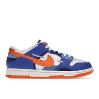 Nike Dunk Low Scrap Knicks Vyriški sportbačiai Balti Saugos oranžiniai Vidutiniškai mėlyni DM0128-100 42.5