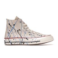 Converse Chuck 70 High Dažų Taškeliai - Egret Unisex Kedai Kreminiai Skaitmeninė Mėlyna 170802C 36.5