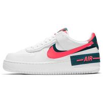 Nike Air Force 1 Shadow Balti Saulės Raudonumo Moteriški Kedai Tamsiai Žali Mėlyni DB3902-100 37.5