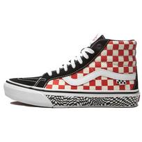 Vans Skate Sk8-Hi Reissue Grosso 84 - Raudonas languotas vyriški sportbačiai Juodi VN0A5KYR428 40.5